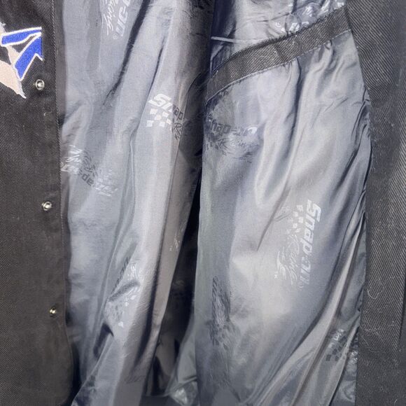 Snap-on Racing Jacket Mens XL, Black/ Red Embroidered Checkered Flag. - Picture 5 of 10